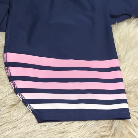*new with tags* Addison Bay Navy Cropped Leggings with Pink Stripes size 4X - Picture 6 of 6
